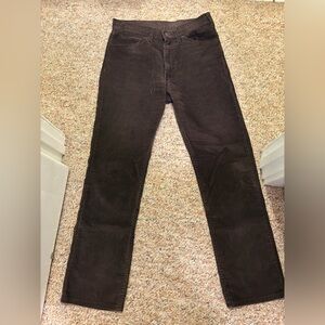 Men’s Levi’s 519 brown corduroy pants vintage white tab 32x30